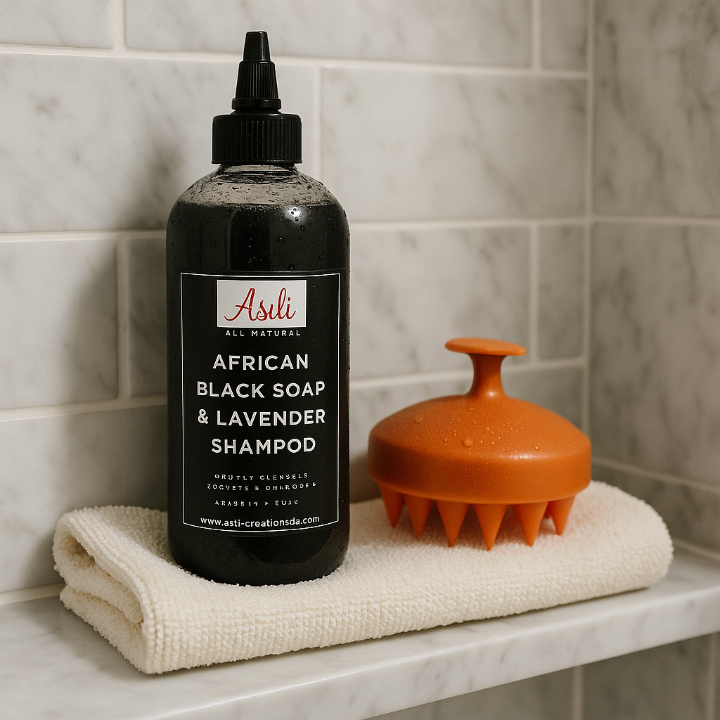 African Black Soap & Lavender Shampoo
