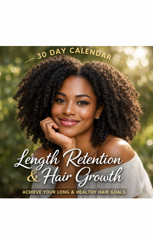 30 Day Hair Growth & Length Retention Calender